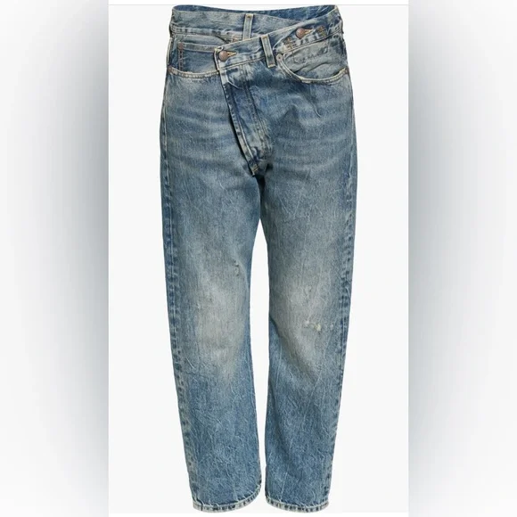 R13 crossover boyfriend jeans in Jasper - Picture 6 of 13